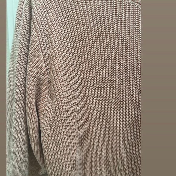 Young fabulous & broke cowl neck sweater size large peach cream color - Picture 4 of 4